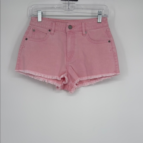 Volcom 1991 Stoned Short Pink High Rise Cutoff Denim Shorts – Women’s Sz 25 NWT - Picture 1 of 4